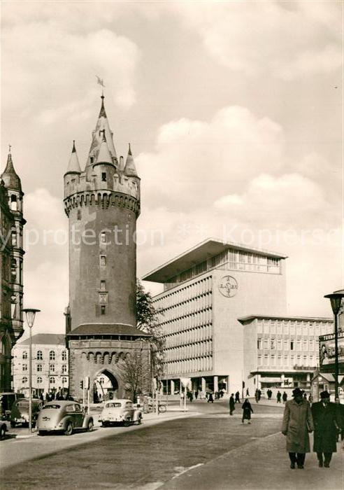Frankfurt Main Eschenheimer Turm und Bayer Haus