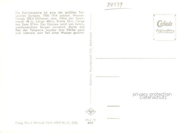Edertalsperre Fliegeraufnahme – Bild 2