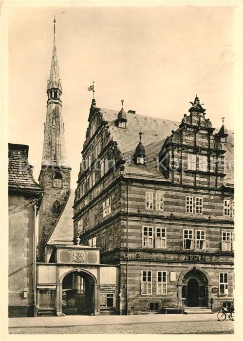 Hameln Weser Bäckerscharren Hochzeitshaus Rathaus Tu