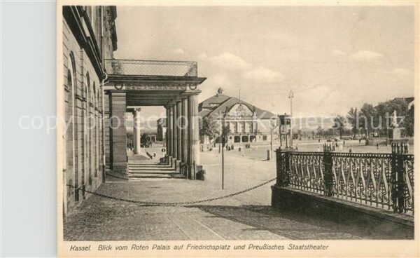 Kassel Blick vom Roten Palais auf Friedrichspl