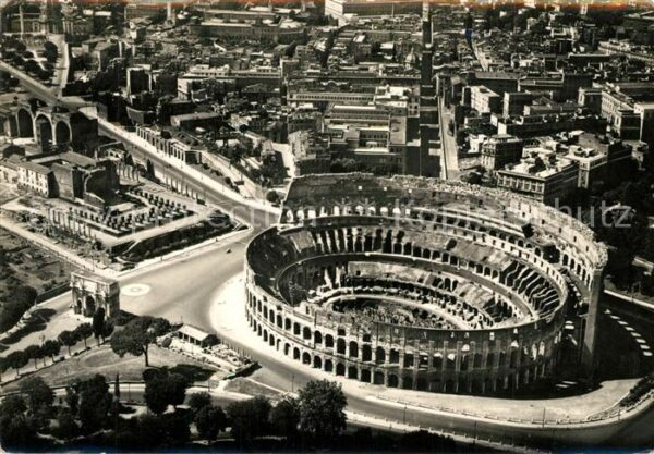 Roma Rom Zona del Colosseo dall aereo