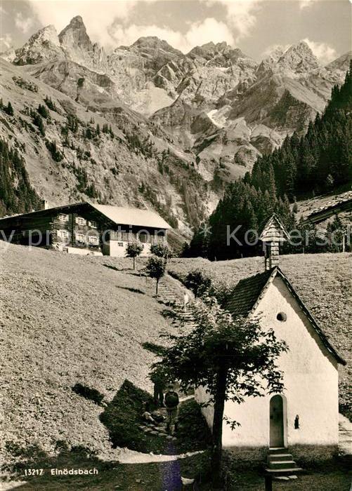 Einoedsbach Kapelle mit Mädelegabelgruppe