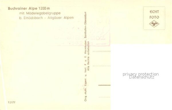 Einoedsbach Buchrainer Alpe mit Mädelegabelgruppe – Bild 2