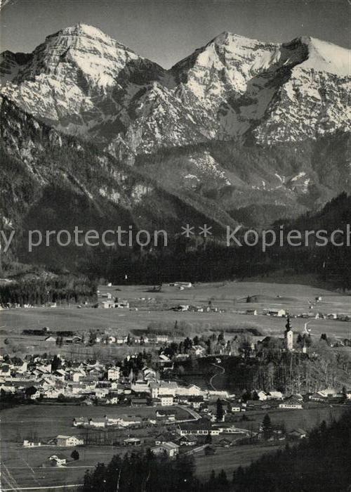 Ruhpolding mit Sonntagshorn Fliegeraufnahme
