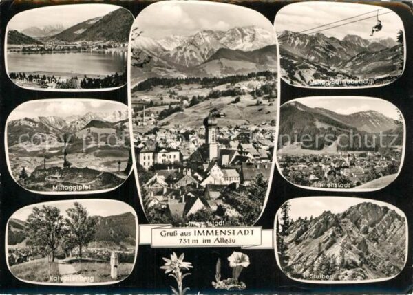 Immenstadt Allgaeu Fliegeraufnahmen Bühl am Alpsee Mittagg