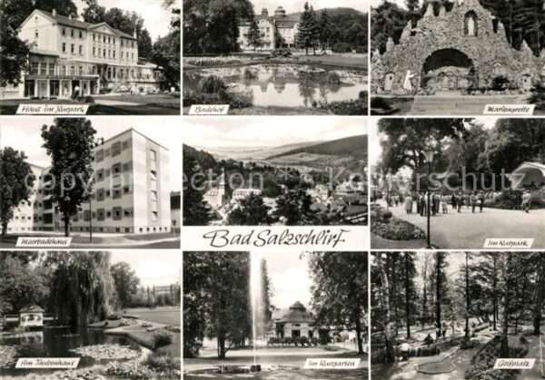 Bad Salzschlirf Kurpark Badehof Mariengrotte