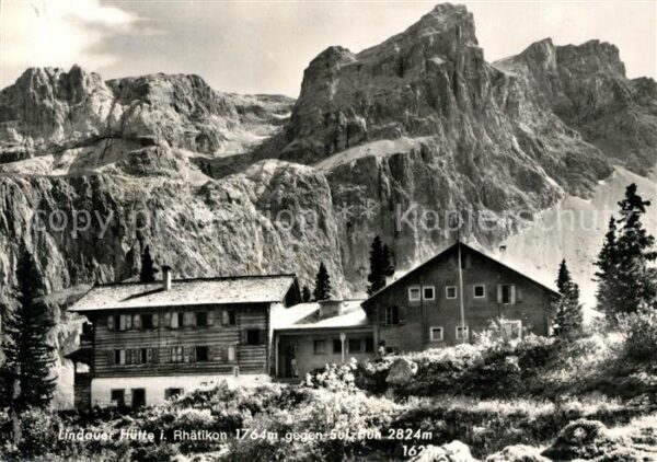 Lindauer Huette Rhätikon gegen Sulzfluh
