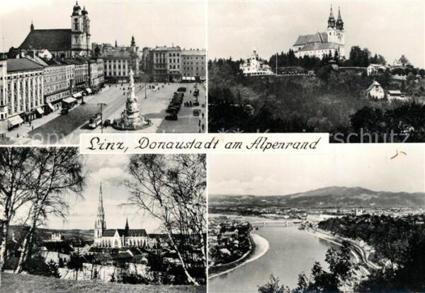 Linz Donau Donaupartie Kirchen