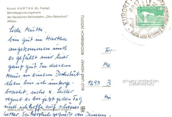 Hartha Doebeln Betriebsgenesungsheim der Deutschen Rei – Bild 2
