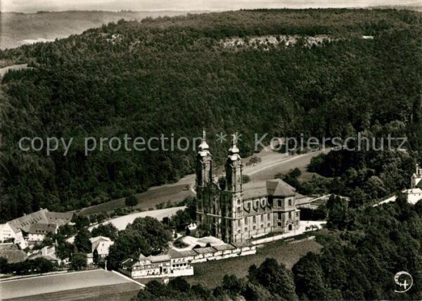 Vierzehnheiligen Fliegeraufnahme Basilika bei Lichtenfel
