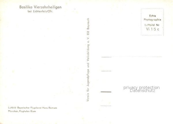 Vierzehnheiligen Fliegeraufnahme Basilika bei Lichtenfel – Bild 2