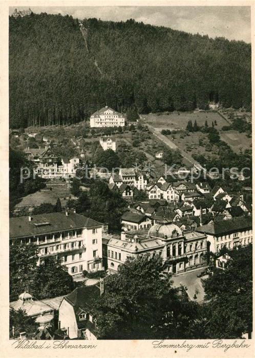 Wildbad Schwarzwald Sommerberg mit Bergbahn