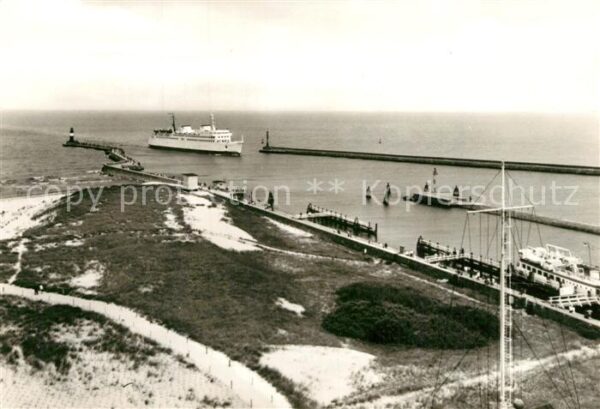 Warnemuende Ostseebad Mole Fährschiff Warnemünde