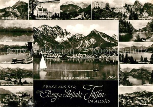 Fuessen Allgaeu Tegelberghaus Forggensee Hopfensee Bann
