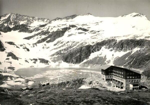 Rudolfshuette Weisssee mit Kaiser Bärenkogel Granatspitze Sonn