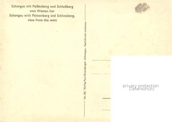 Schongau mit Peißenberg und Schloßberg vom Weste – Bild 2