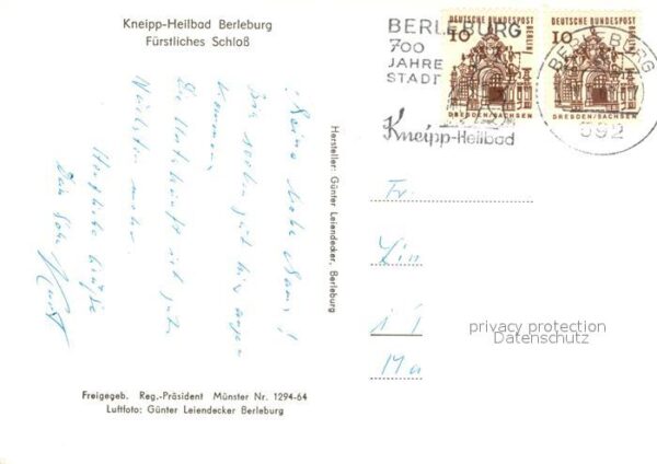 Bad Berleburg Fliegeraufnahme Fürstliches Schloß – Bild 2