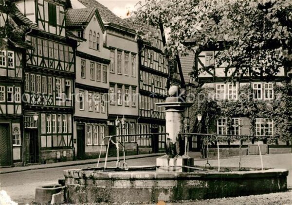 Allendorf Bad Sooden Marktplatz in Allendorf Brunnen Fachwer