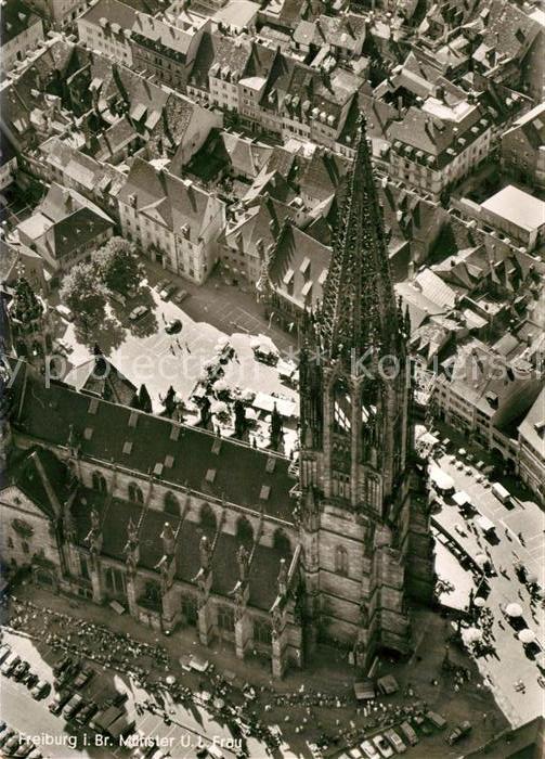 Freiburg Breisgau Fliegeraufnahme Münster