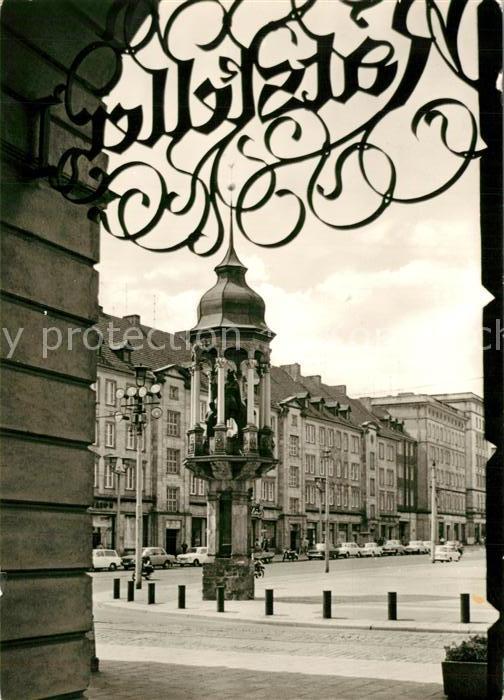 Magdeburg Blick vom Rathaus zum Magdeburger Reite
