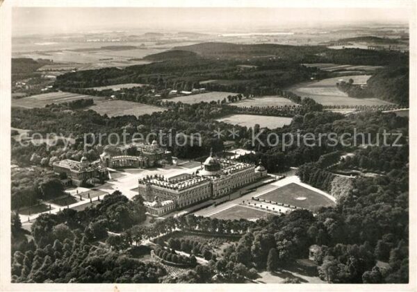 Potsdam Fliegeraufnahme Neues Palais