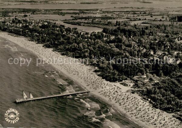 Timmendorfer Strand Fliegeraufnahme mit Strand