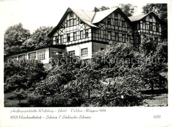 Schoena Elbe Reinhardtsdorf Restaurant Wolfsberg Hot