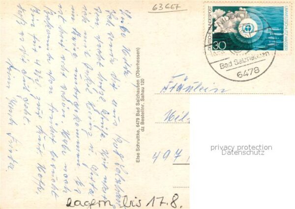 Bad Salzhausen Wasserrad Lithiumquelle Stahlquelle Sal – Bild 2
