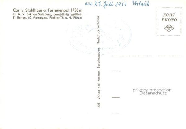 Salzburg Oesterreich Carl von Stahlhaus am Torrenerjoch – Bild 2