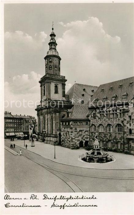 Worms Rhein Dreifaltigkeitskirche Cornelianum Siegf
