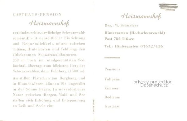 Hinterzarten Gasthaus-Pension Heizmannshof – Bild 2