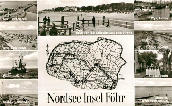 Insel Foehr Wyk Krabbenfischer Friesentracht