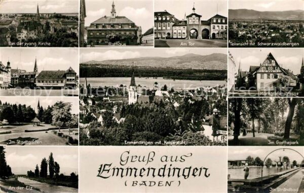 Emmendingen Markgrafenstrasse Strandbad Marktplatz