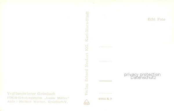 Gruenbach Vogtland Erholungsheim Louis Müller – Bild 2