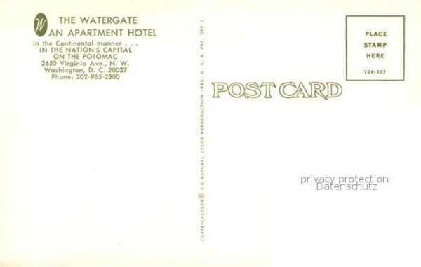 Washington DC The Watergate Apartment Hotel – Bild 2