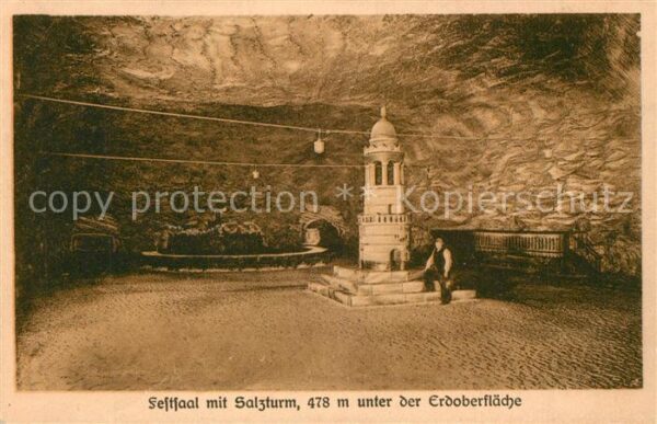 Stassfurt Salzbergwerk Festsaal Salzturm
