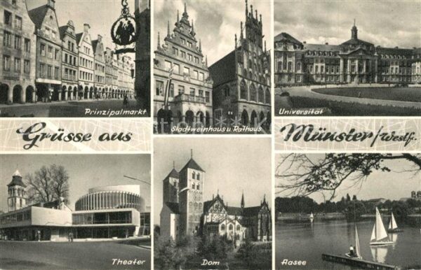 Muenster Westfalen Stadtweinhaus Universität Dom Theater P