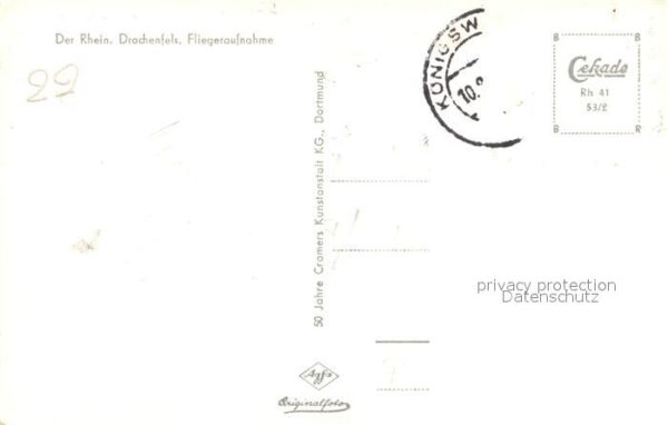 Koenigswinter Fliegeraufnahme Drachenfels – Bild 2