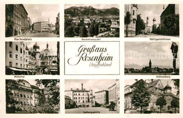 Rosenheim Bayern Max Josefplatz Ludwingsplatz Schlossber