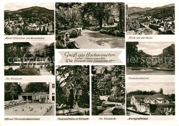 Badenweiler Hotel Römerbad Kurpark Markgrafenbad