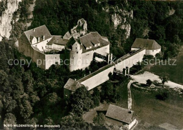 Beuron Donautal Fliegeraufnahme Burg Wildenstein
