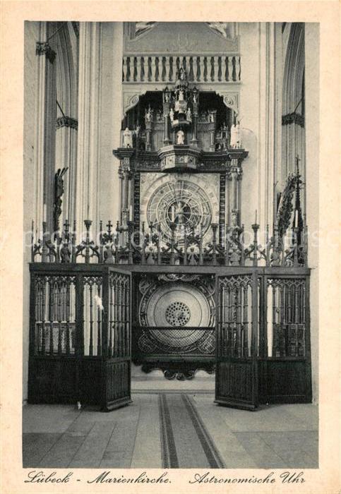 Luebeck Marienkirche Astronomische Uhr