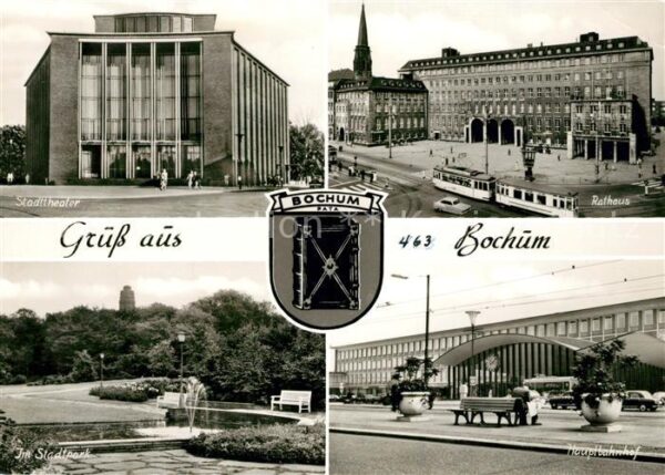 Bochum Rathaus Hauptbahnhof Stadttheater