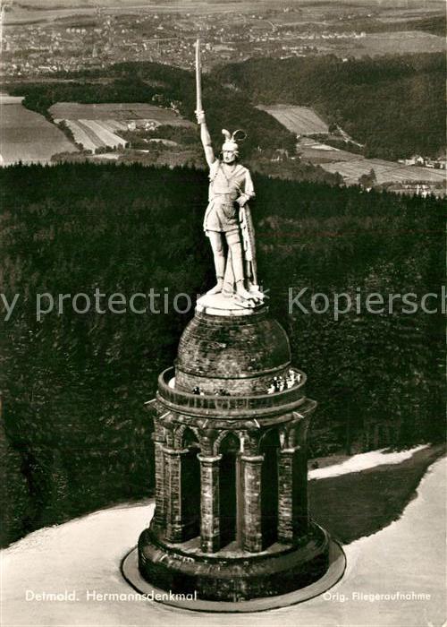 Detmold Fliegeraufnahme Hermannsdenkmal