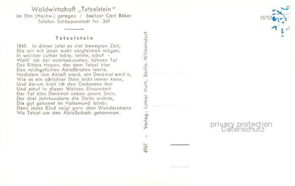 Schoeppenstedt Tetzelstein – Bild 2