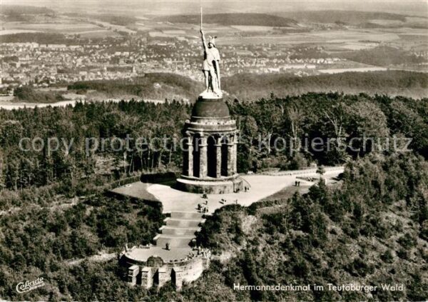 Hermannsdenkmal Fliegeraufnahme
