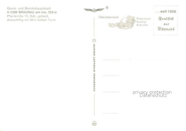 Braunau Inn Pfarrkirche Fliegeraufnahme – Bild 2
