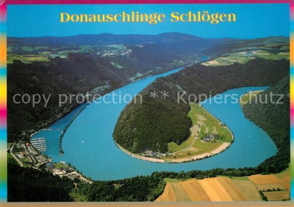 Haibach Donau Donauschlinge Schlögen Fliegeraufnahme