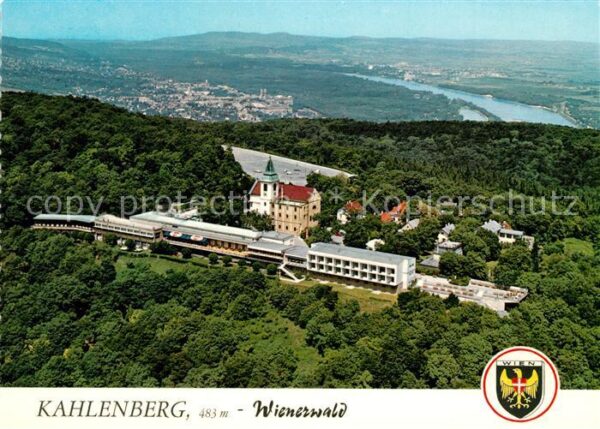 Kahlenberg Wien Klosterneuburg Fliegeraufnahme