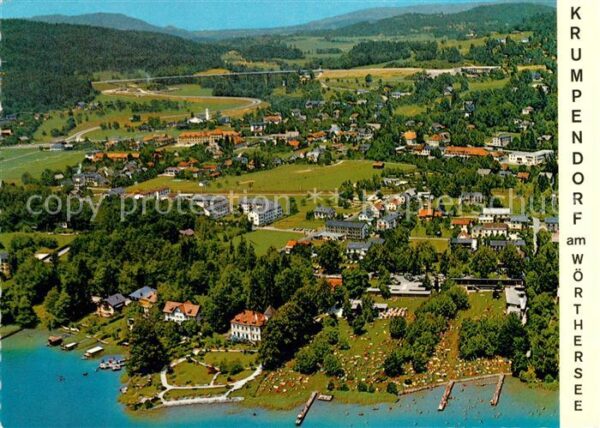 Krumpendorf Woerthersee Fliegeraufnahme